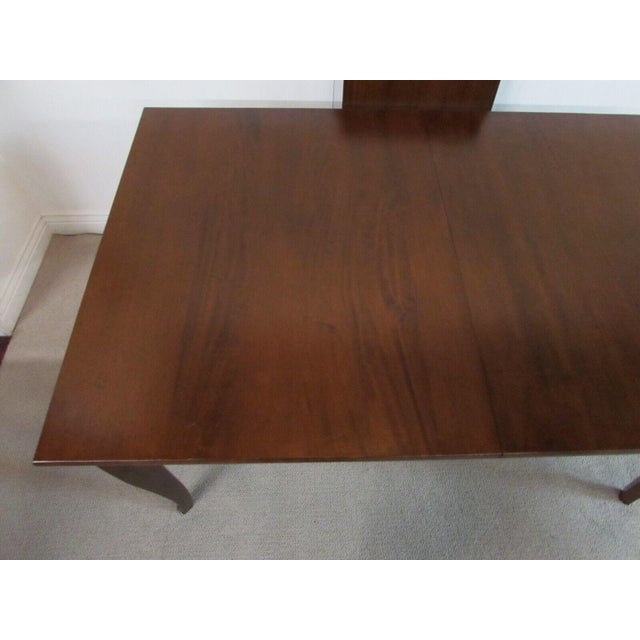 Contemporary Crate & Barrel Mahogany Dining Table With Leaf Chairish