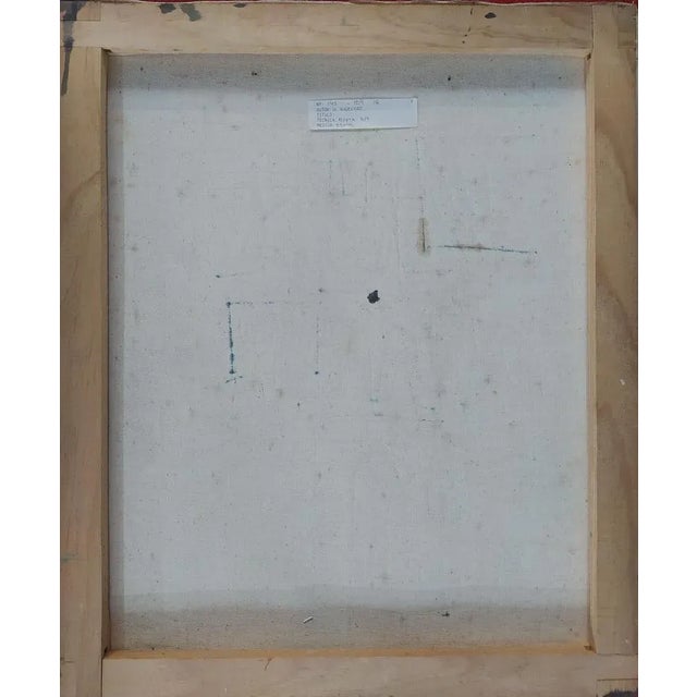 Textile Hector Ramirez Ortega, Composition, 1990, Mixed Media on Canvas For Sale - Image 7 of 8