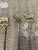 Metal Vintage Brass Animal Top Skewers Set of 7 Brass & Steel For Sale - Image 7 of 11