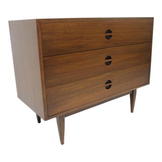 Mid Century Walnut Dresser in the Style of Arne Vodder (A) For Sale