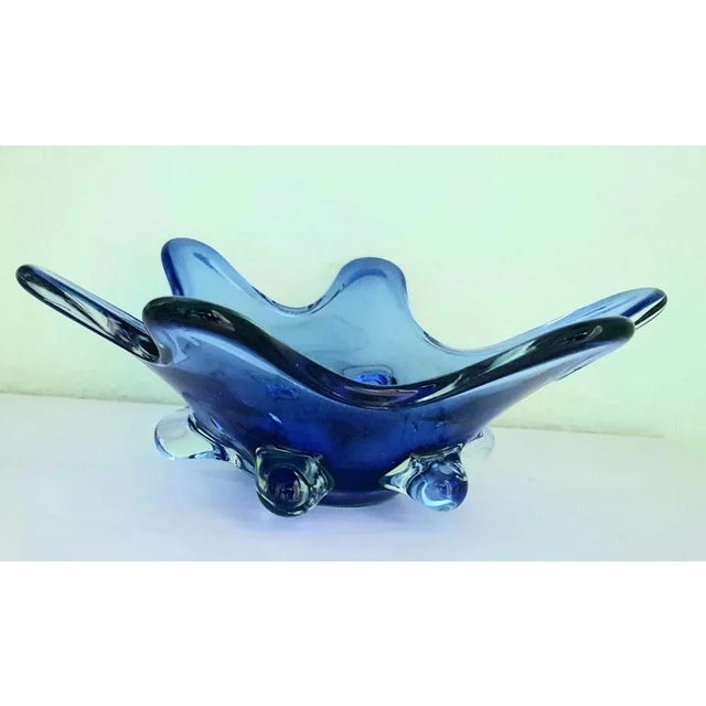 Murano Sommerso Uran Glass Bowl, 1950s For Sale - Image 6 of 6