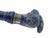 Blue Antique Lapis Lazuli Silver Mounted Bird Head Handle Walking Stick Cane For Sale - Image 8 of 9