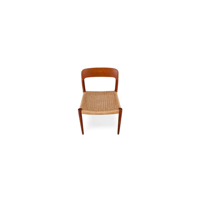 Mid-Century Modern Original Jl Mollers Model 75 Chair, Niels Otto Møller, Teak, Danish For Sale - Image 3 of 11