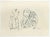 Figures is a china ink Drawing realized by Mino Maccari (1924-1989) in the 1960s. Hand-signed on the lower. Good...