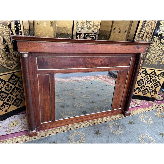 Wood 19th Century Empire Mirror For Sale - Image 7 of 7