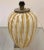 Vintage Murano Table Lamp with Swirled Gold and White Stripes, 1980s For Sale - Image 5 of 9