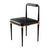"Audrey" Chair, Stainless Steel, Bronze Details, Tailor Made Leather For Sale - Image 4 of 8