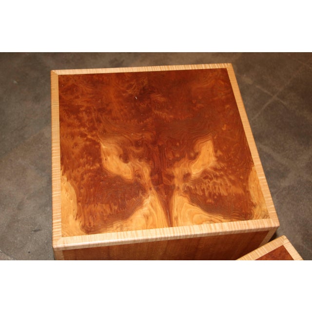Wood 1990s Joseph Kelly Custom Made "Rorshach Bunching Tables" For Sale - Image 7 of 10