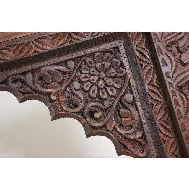 Antique Handmade and Handcarved Archway Door Frame, Nuristan, Afghanistan, 1920s For Sale - Image 15 of 17