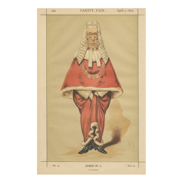 Vanity Fair, Judges Series No. 4, 1870, Paper For Sale