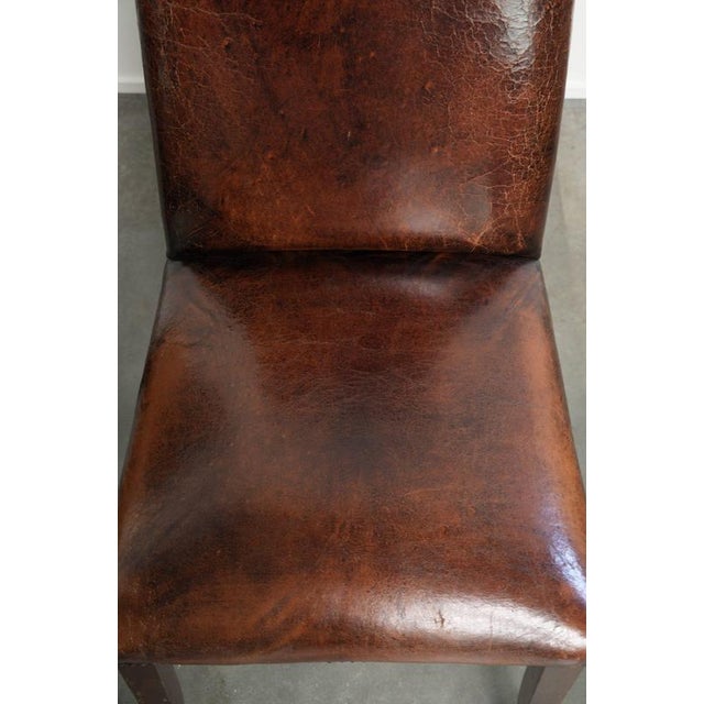 Vintage Sheepskin Dining Chairs, Set of 6 For Sale - Image 10 of 18