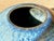 Studio Ceramic Spherical Vase with Blue Flowing Glaze, Germany, 1970s For Sale - Image 10 of 15