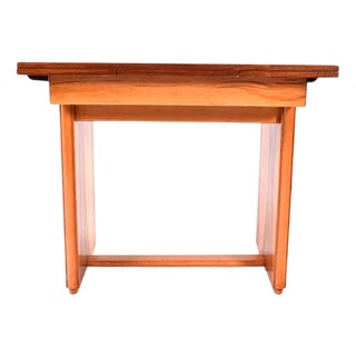 Small Art Deco Walnut Dining Table, 1920s For Sale