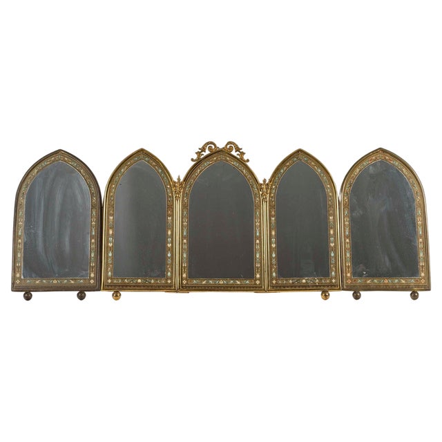 Triptych Mirrors, 19th Century, Set of 3 For Sale