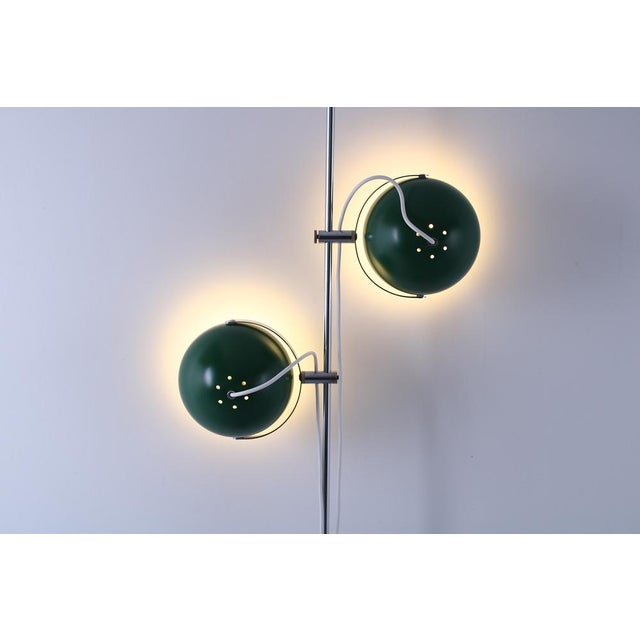 Adjustable Green Double Eyeball Globe Floor Lamp from Anvia, 1970s For Sale - Image 16 of 18