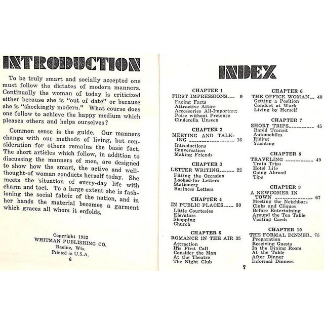 1930s Modern Manners For Sale - Image 5 of 11