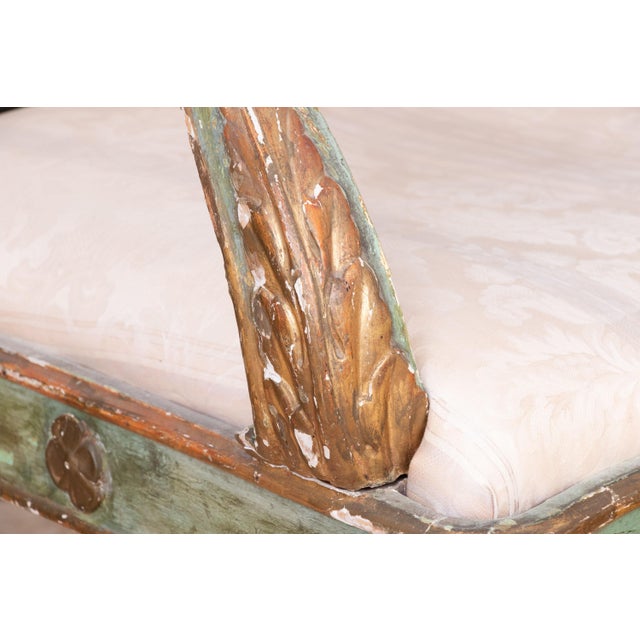 Authentic 18th Century Venetian Carved Wood and Gesso Hall Chair For Sale - Image 12 of 18