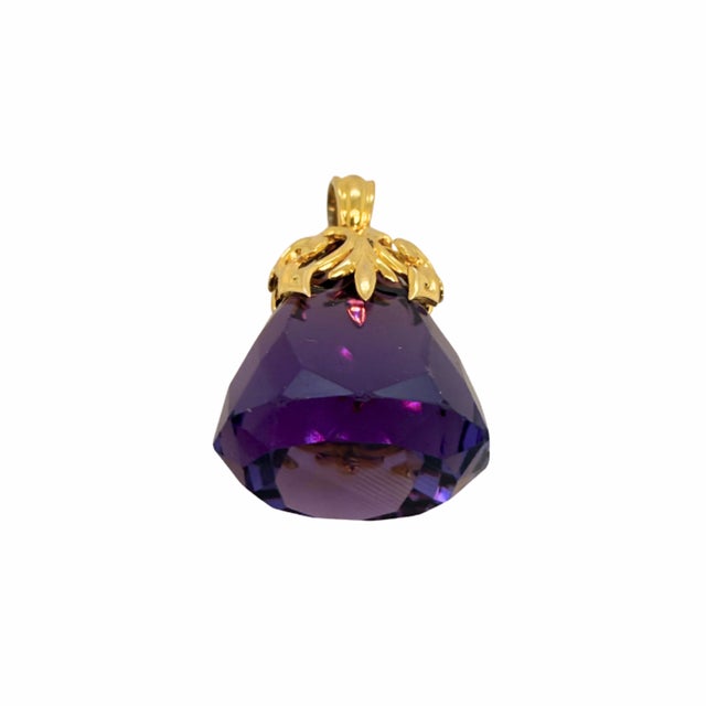 Antique Art Nouveau 14k Gold & Amethyst Fob, Circa 1900 For Sale In Charlotte - Image 6 of 6