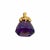 Antique Art Nouveau 14k Gold & Amethyst Fob, Circa 1900 For Sale In Charlotte - Image 6 of 6