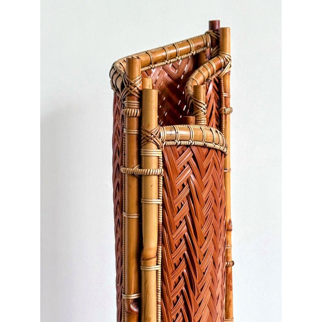 1990s Large Striking Japanese Bamboo Sculpture Honma Hideaki For Sale - Image 5 of 18