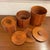 Otagiri Company 1960s Mid-Century Modern Japanese Teak Nesting Canisters by Otagiri For Sale - Image 4 of 6