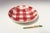 1950s Vintage French Raspberry Tartan Plaid Porcelain Bowl by Faïencerie Givors For Sale - Image 5 of 15
