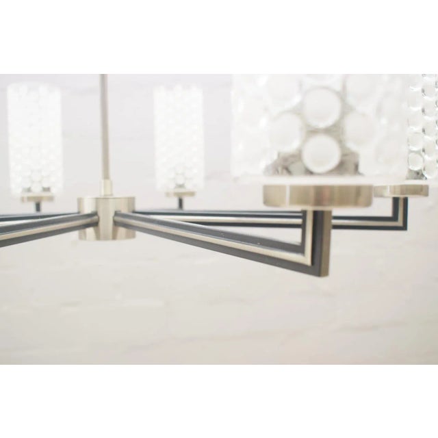 Gray Vintage Chandelier from Kaiser Leuchten, 1960s For Sale - Image 8 of 11