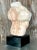 Vintage Boho Hand Carved Marble Sculpture of Torso For Sale - Image 4 of 5