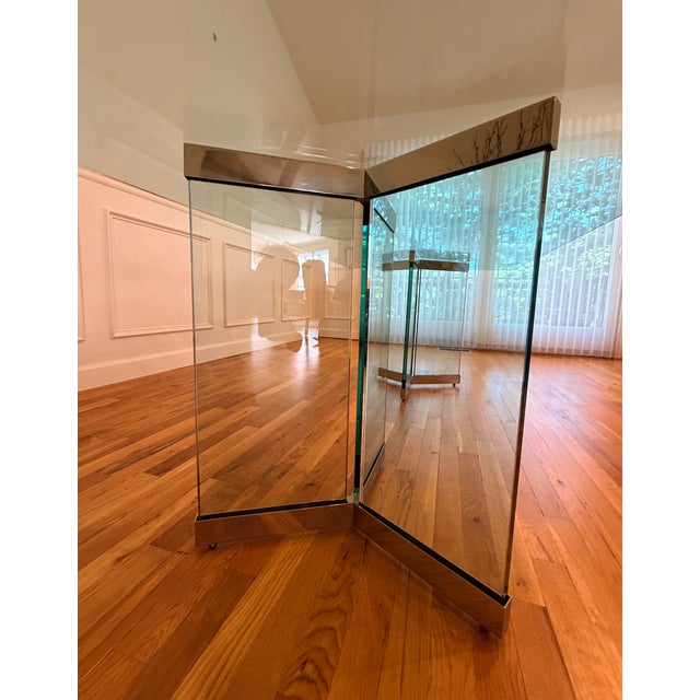 Plate Glass and Chrome Dining Table Model 6060 by Leon Rosen for Pace - Replica For Sale In New York - Image 6 of 10