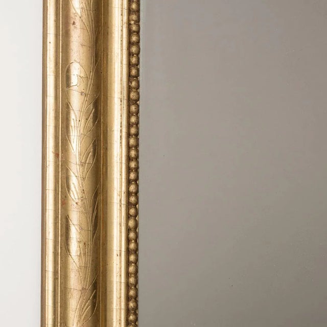 19th Century Rectangular Flower and Leaf Mirror For Sale - Image 3 of 9