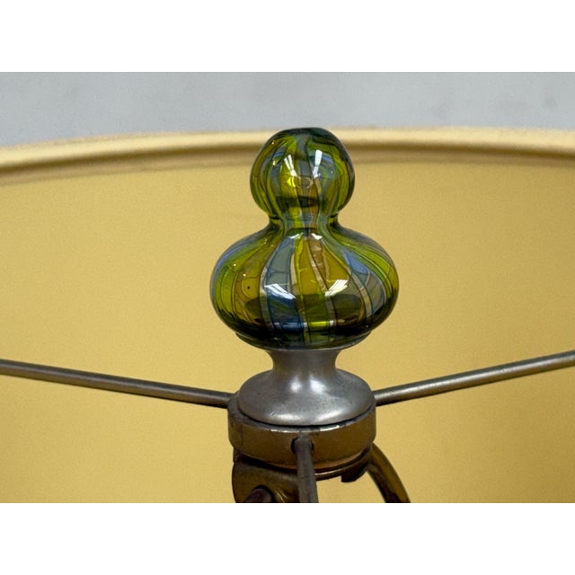 Vintage Art Glass Table Lamp For Sale - Image 4 of 12