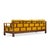 Baker Furniture Company Michael Taylor for Baker Furniture Far East Collection Mid Century Walnut Sofa For Sale - Image 4 of 10