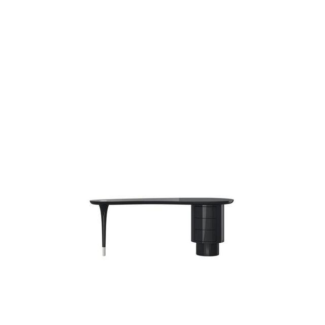 Paint Delphine Desk Table with Glossy Lacquer Finish by Ultramobili For Sale - Image 7 of 13
