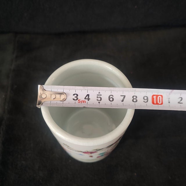 Chinese Ceramic Pot,Guangxu Marked Famille Rose Porcelain Brush Pot Hand Painted Playing Children Pattern For Sale - Image 9 of 9