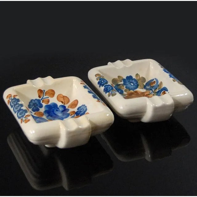 Vintage Polish Ashtrays from Włocławek, 1970s, Set of 2, in Very Good conditions. Designed 1970 to 1979 This piece has an...