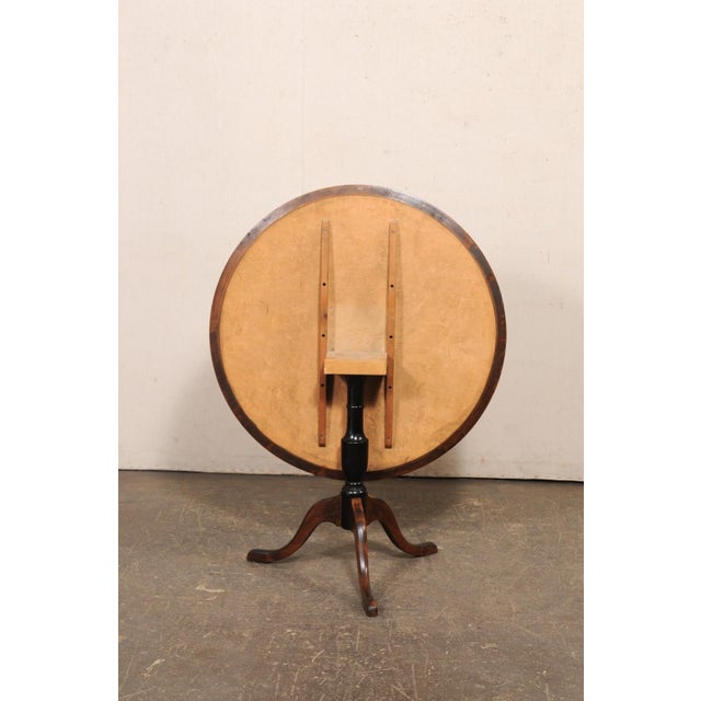 Brown Late 19th Century Swedish Classical Alder Wood Pedestal Table For Sale - Image 8 of 11