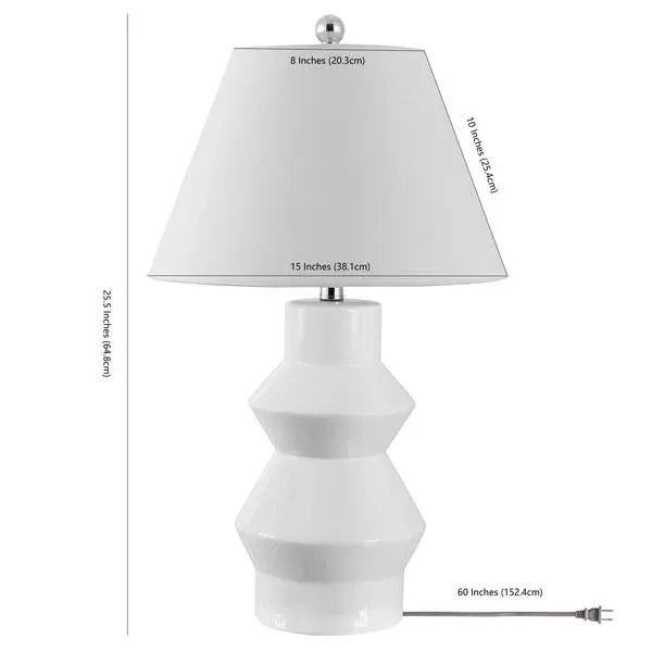 Not Yet Made - Made To Order Safavieh Larcia Table Lamp - White For Sale - Image 5 of 7