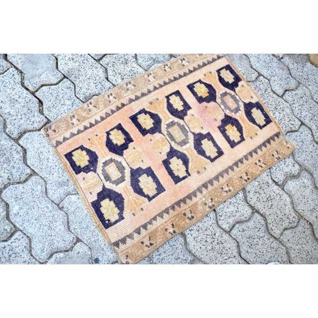 Turkish Vintage Mid Century Turkish Rug For Sale - Image 3 of 6