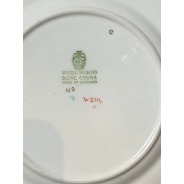 Turquoise Mid 20th Century Set of Wedgwood Florentine Turquoise Porcelain Dinnerware 68 Pc For Sale - Image 8 of 10