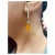12.84 Carat Fire Opal Diamond Yellow Gold Drop Earrings, A Pair For Sale In Los Angeles - Image 6 of 7