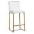 Furnish your kitchen or bar area in contemporary style with the Denmark counter stool. The gold solid stainless steel...
