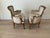 Matching pair of children’s chairs; very sturdy; beautiful silk brocade fabric; small but large enough for children of all...