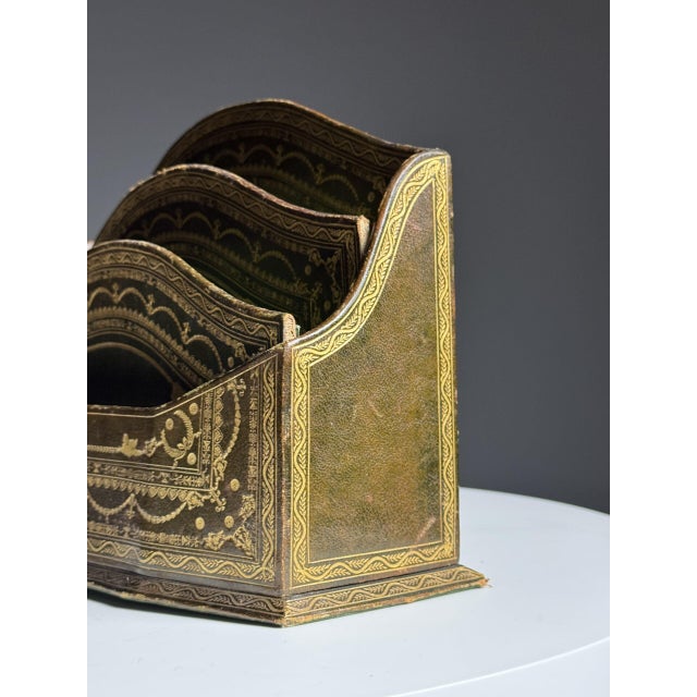 Desk Organizer in Leather For Sale - Image 11 of 17