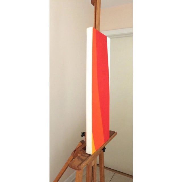 Contemporary "Esprit" Contemporary Minimalist Geometric Oil Triptych Painting by Shyun Song - Set of 3 For Sale - Image 3 of 8