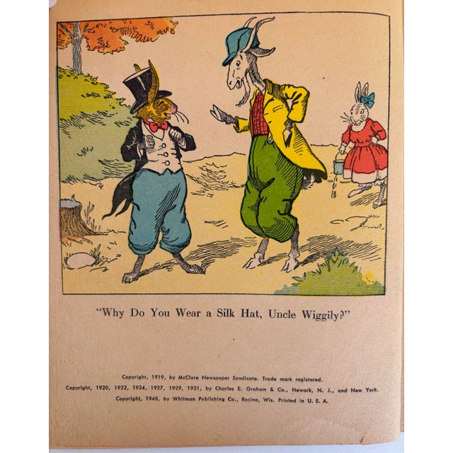 Uncle Wiggilys Silk Hat 1948 Hardcover by Howard R. Garis For Sale - Image 9 of 12