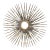 Vintage MCM Wrought Iron Sunburst For Sale