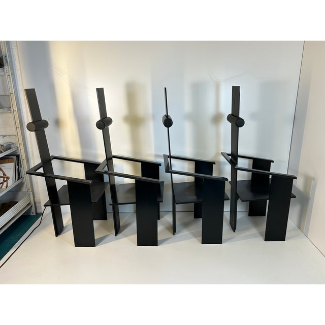 Vintage Armchairs, 1980s, Set of 4, in Very Good conditions. Designed 1980 to 1989