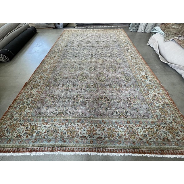 Vintage Traditional Hand-Knotted Wool Rug - 10'8" x 16'11" For Sale - Image 4 of 10