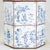 A Pair of Vintage Hand-Painted Blue and White Imitation Dutch Tile Landscape Tea Can Table Lamps For Sale - Image 11 of 14