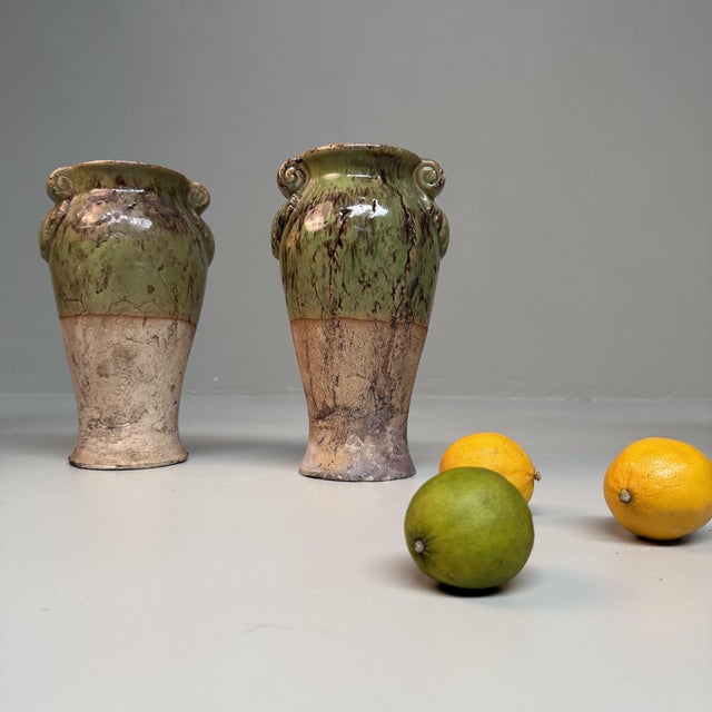 Vintage Ceramic Vases, Calabria, Italy, 1950s, Set of 2 For Sale - Image 6 of 11